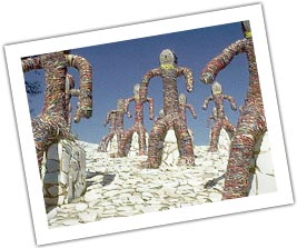 Statues in a sculpture Garden