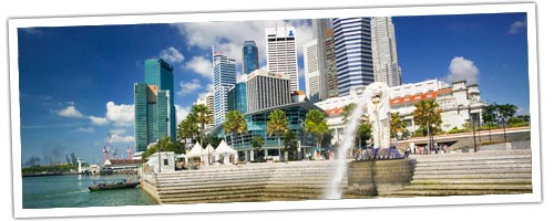 Merloin statue in singapore