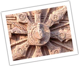 Carved Wheel at Sun Temple